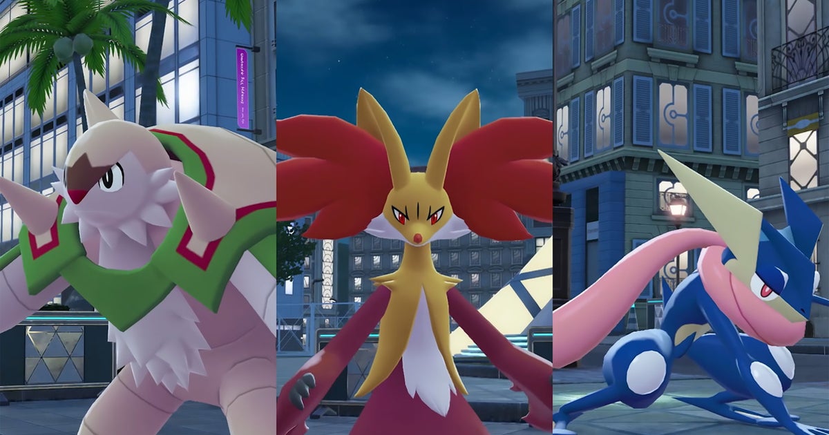 《宝可梦传说 Z-A》中的超级布里卡隆、超级妖火红狐和超级甲贺忍蛙